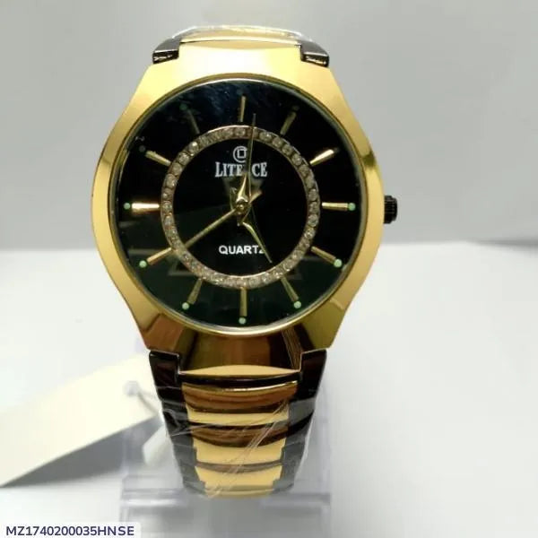 Men's Quartz Water Resistant Round Analogue Watch - 1 Pc